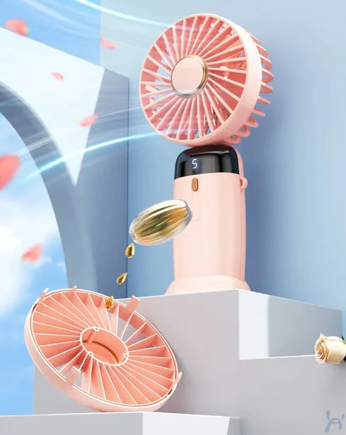 Mini USB Folding Aromatherapy Fan