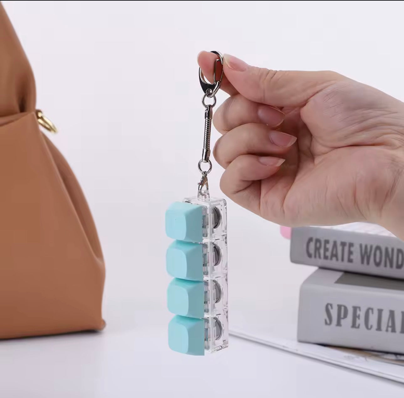 LED Keyboard Caps Toy Press Stress Relief DIY Fidget Button Key Caps Fidget ADHD